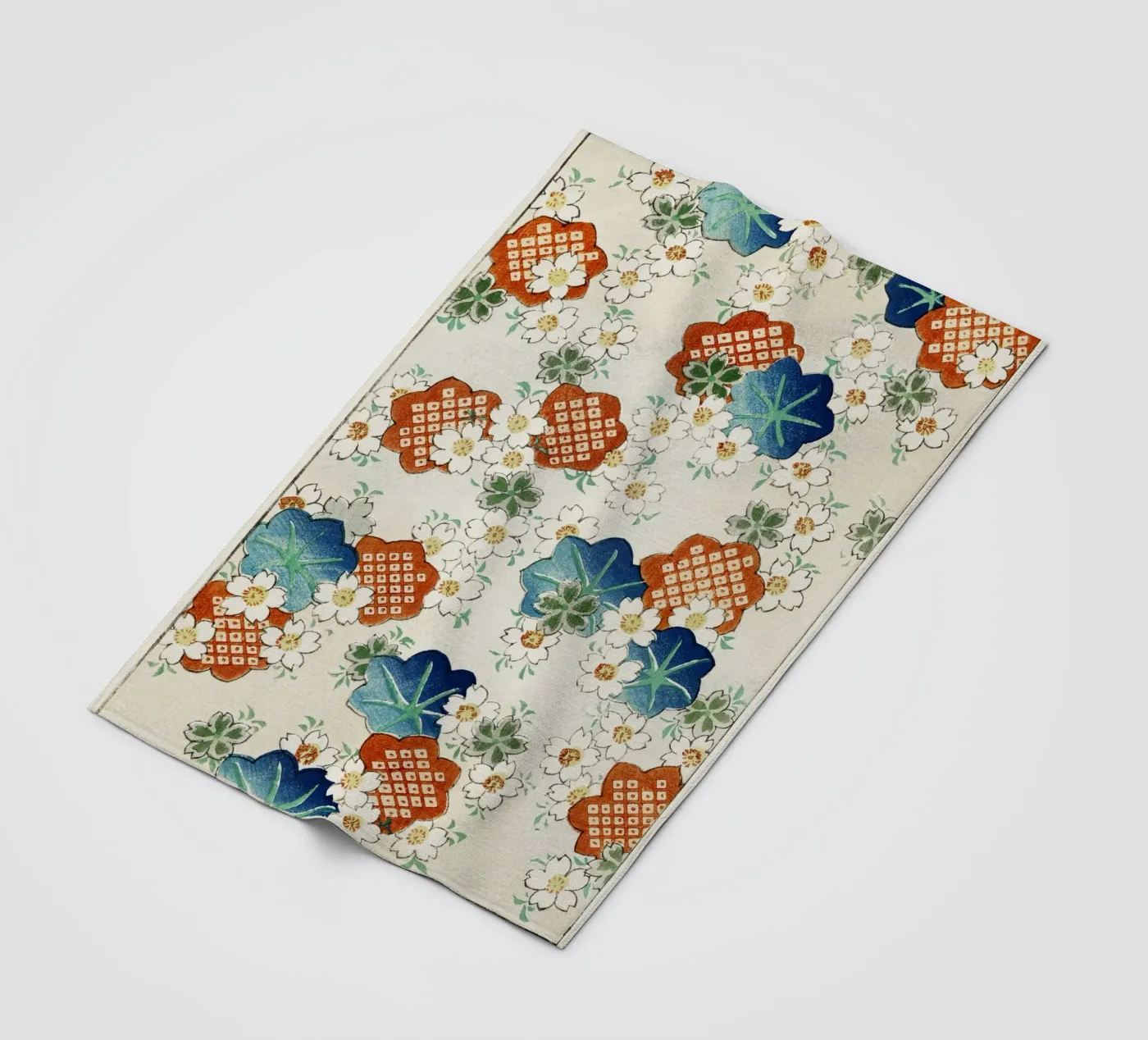 Floral pattern Fleecedecke von vintageshop