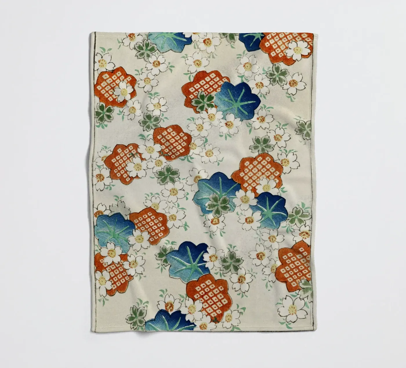 Floral pattern Fleecedecke von vintageshop