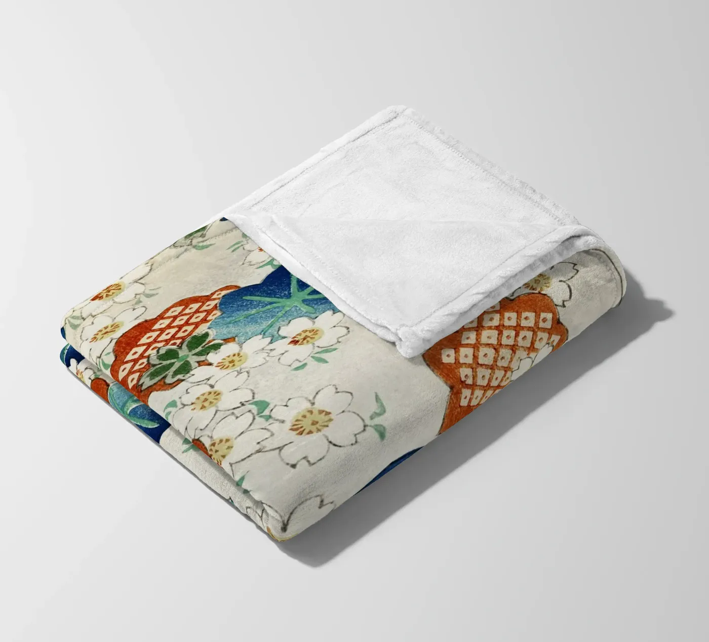 Floral pattern Fleecedecke von vintageshop
