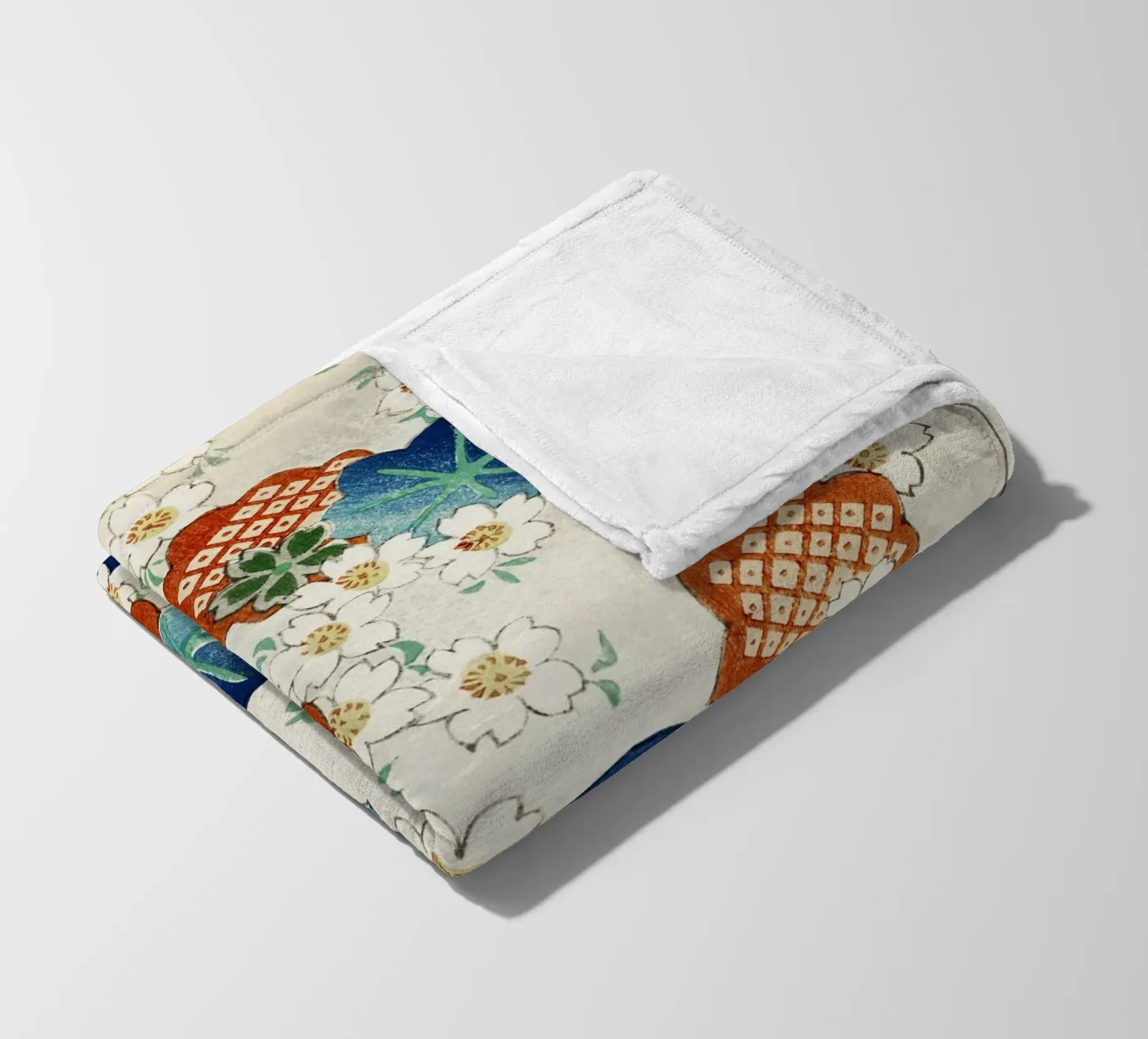 Floral pattern Fleecedecke von vintageshop