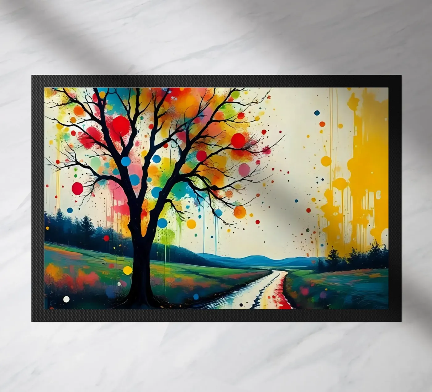 Painting_E_5 doormat by Farb- und Blütenzauber by LK