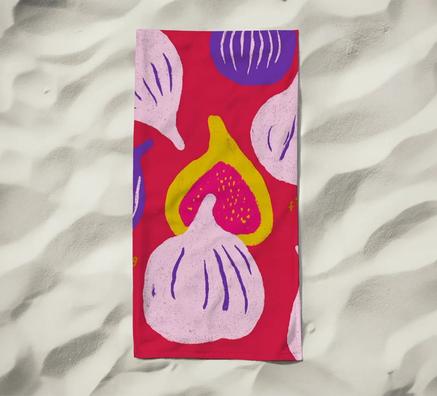 Figs serviette de plage de treechild