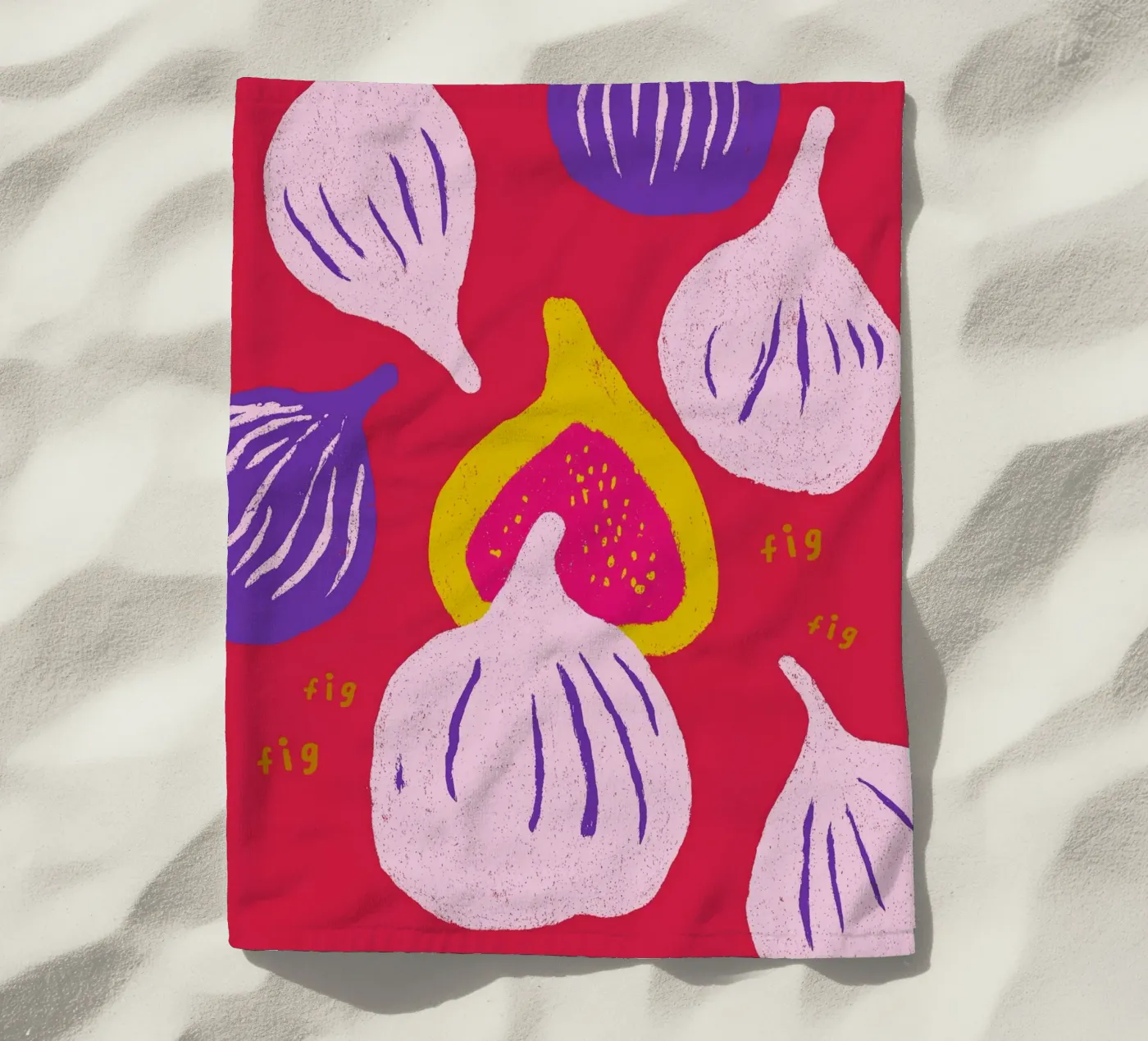 Figs serviette de plage de treechild