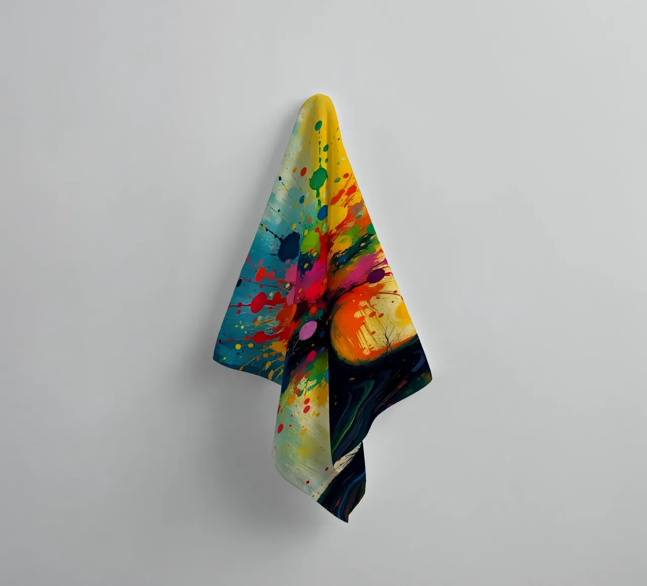 Painting_E_6 towel by Farb- und Blütenzauber by LK
