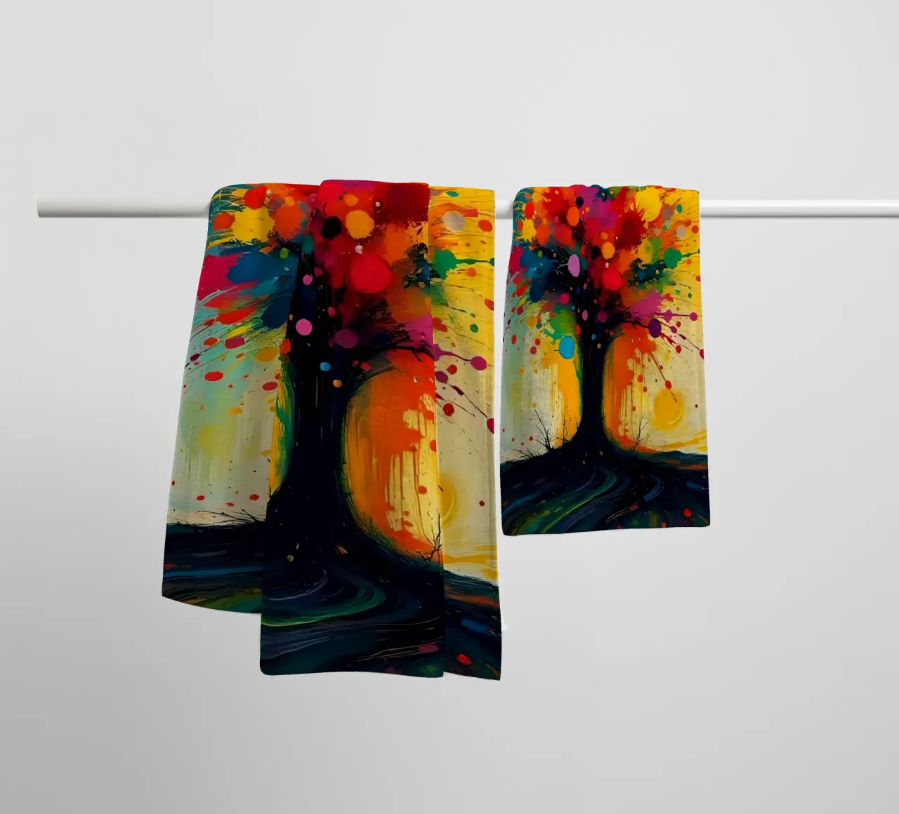 Painting_E_6 towel by Farb- und Blütenzauber by LK