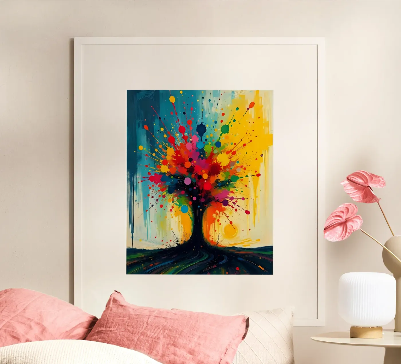 Malerei_E_6 Poster von Farb- und Blütenzauber by LK