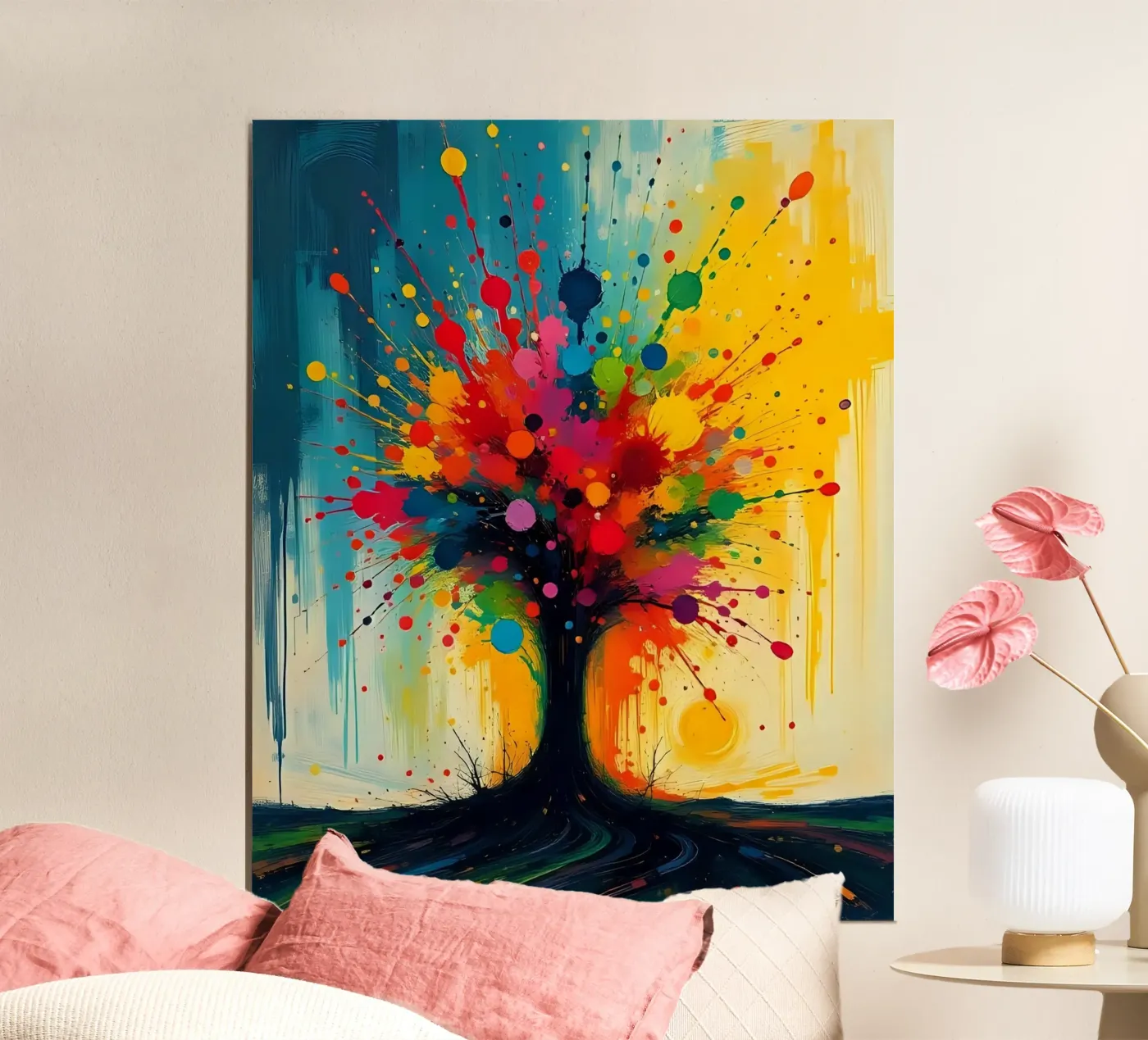 Malerei_E_6 Poster von Farb- und Blütenzauber by LK