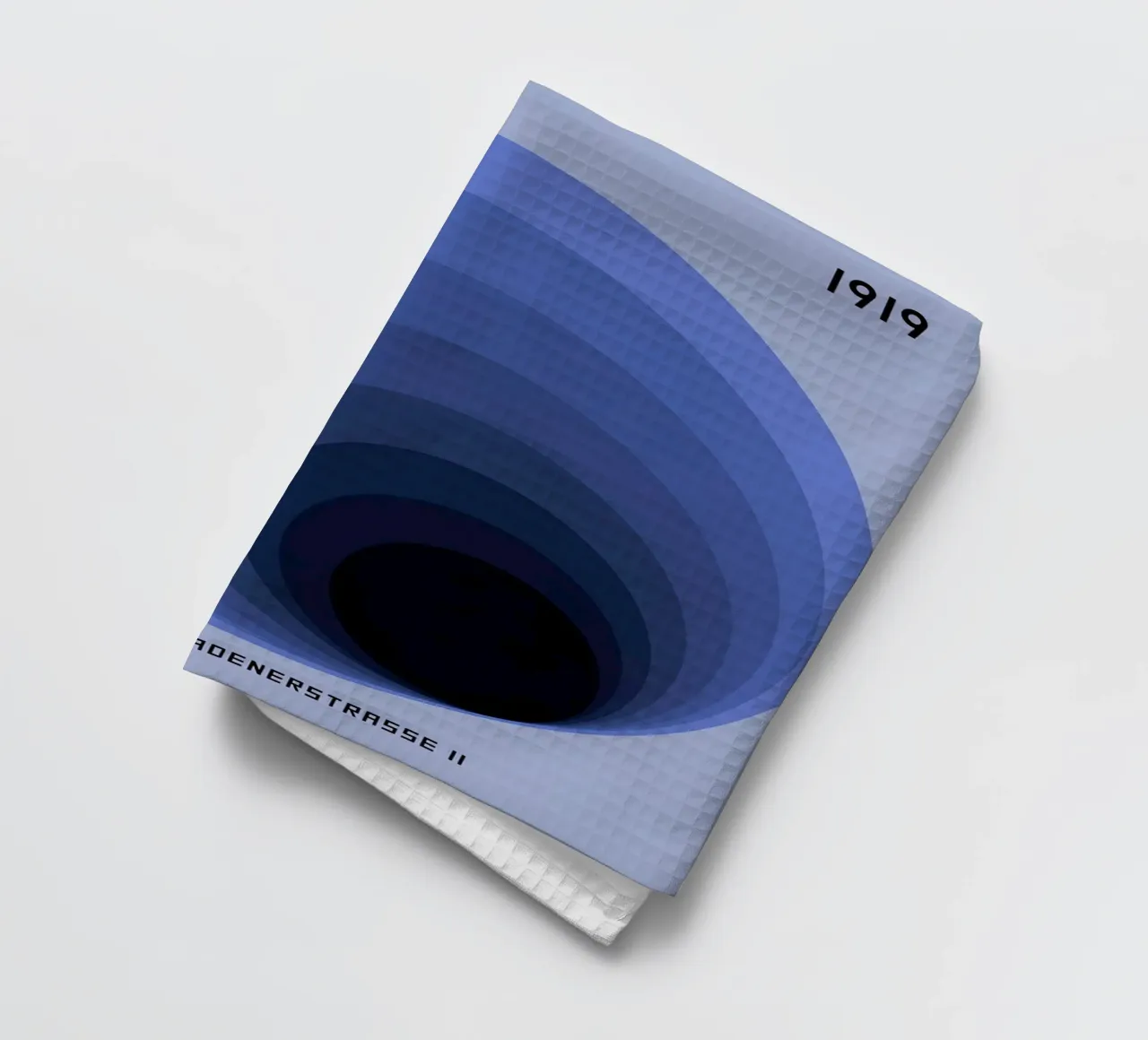 Bauhaus 1919 Cerchi geometrici blu canovaccio da cucina da Jam Poster