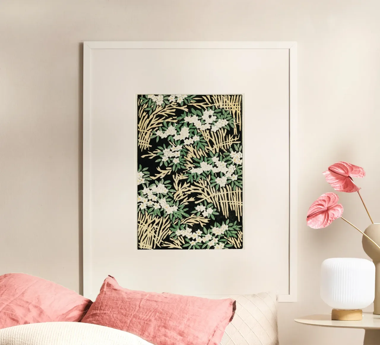 Forest illustration poster con telaio in plastica da vintageshop
