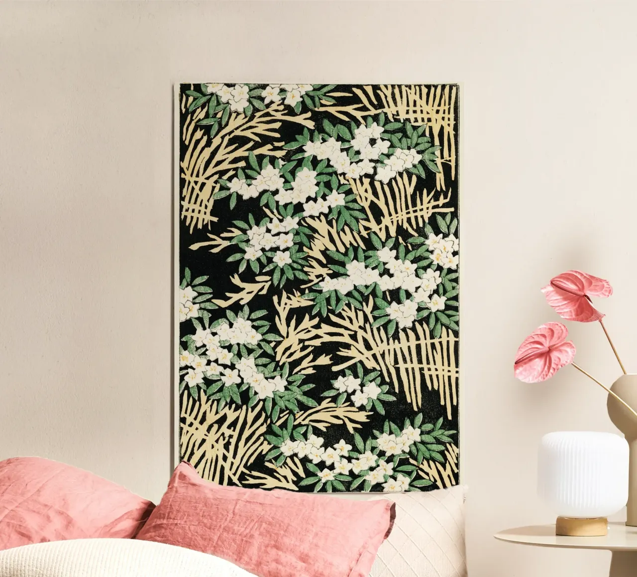 Forest illustration poster con telaio in plastica da vintageshop