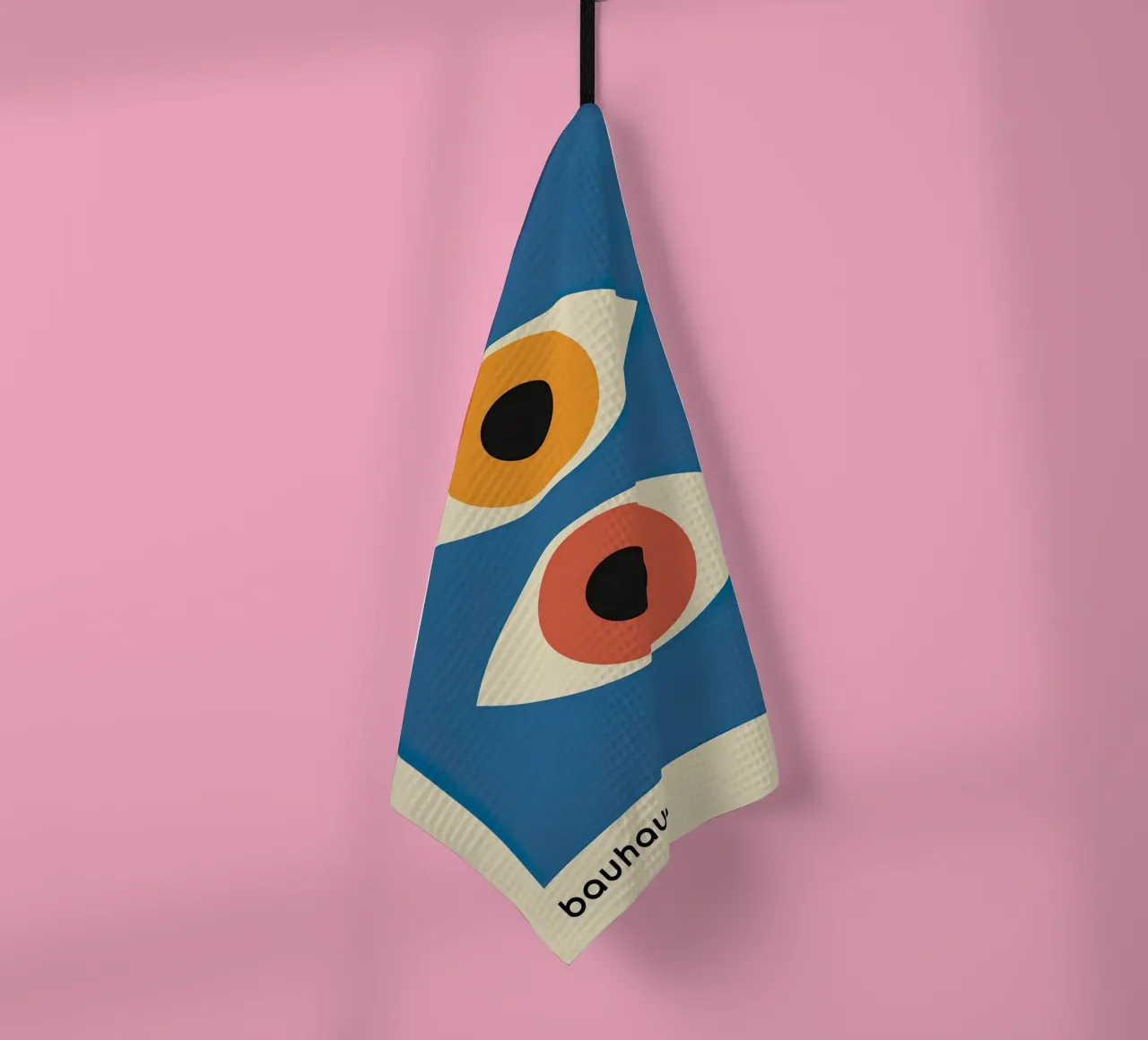 Bauhaus 1919 Geometric Colorful Eyes (yeux géométriques colorés) torchon de Jam Poster