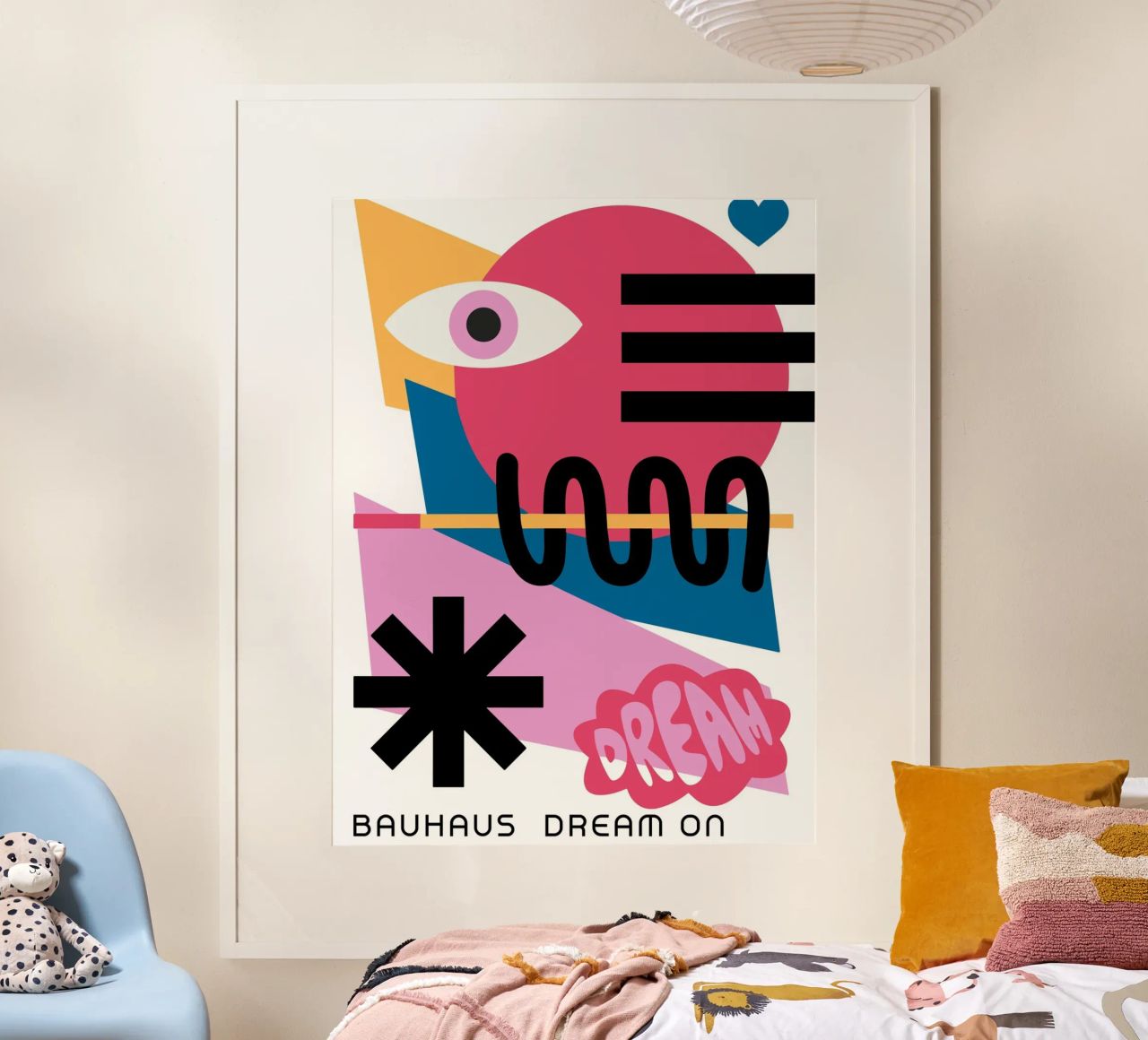 Bauhaus Pop Art – Dream On Poster Design Poster von Casa Calm