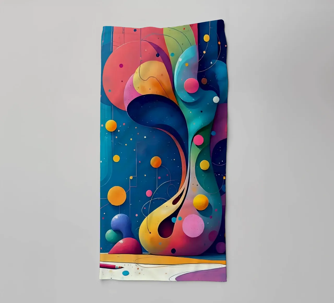 Painting_F_3 towel by Farb- und Blütenzauber by LK