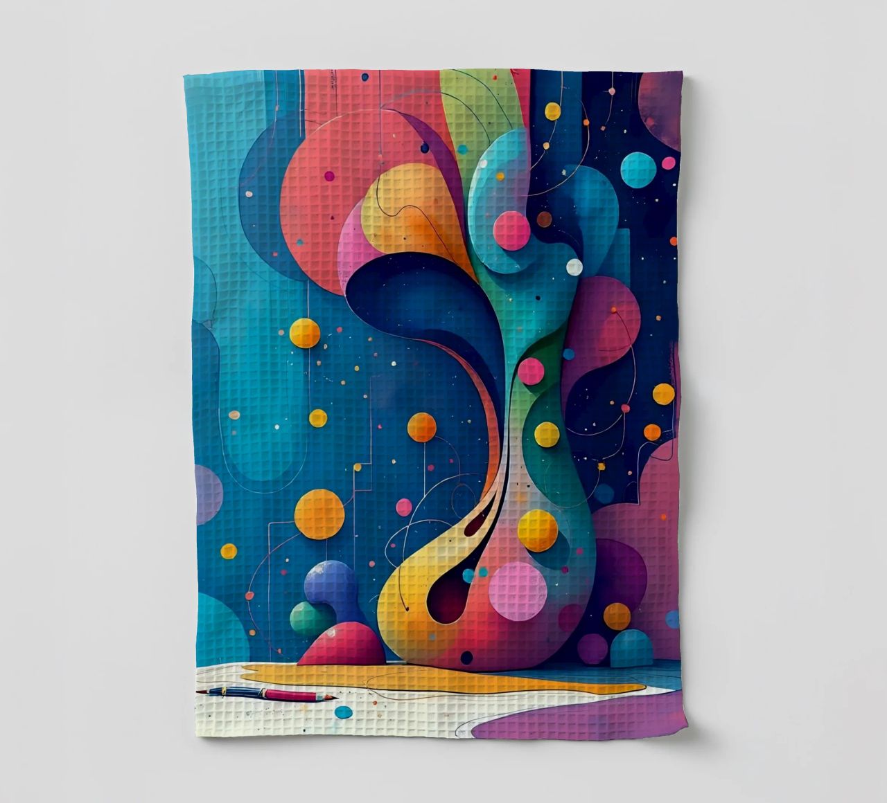 Peinture_F_3 torchon de Farb- und Blütenzauber by LK