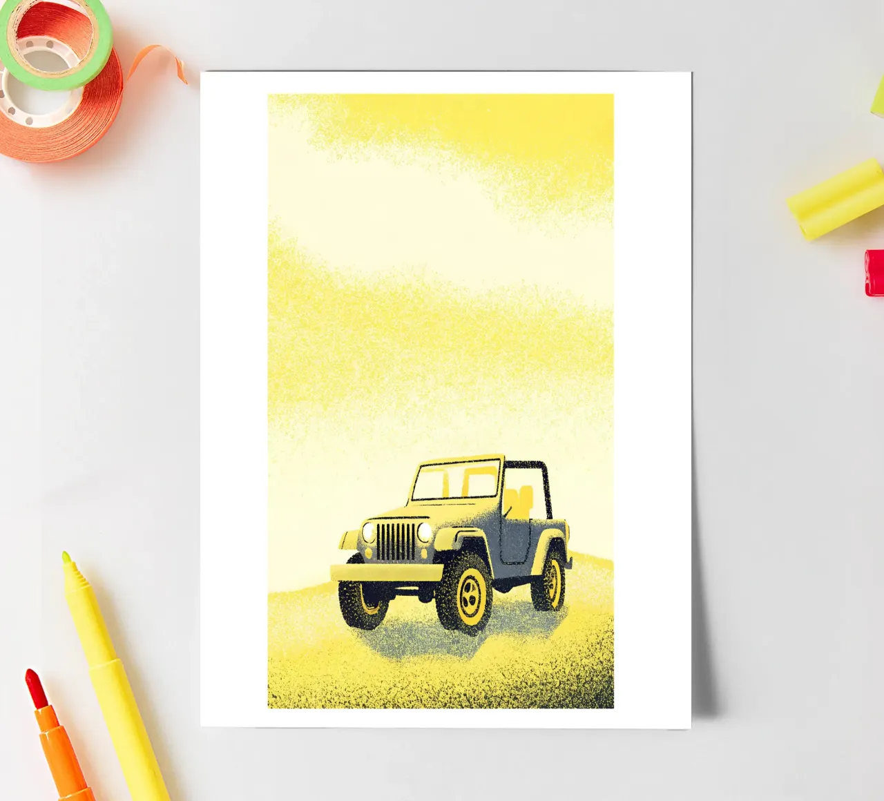 Voitures Jeep planche autocollant de SOUL SHOP