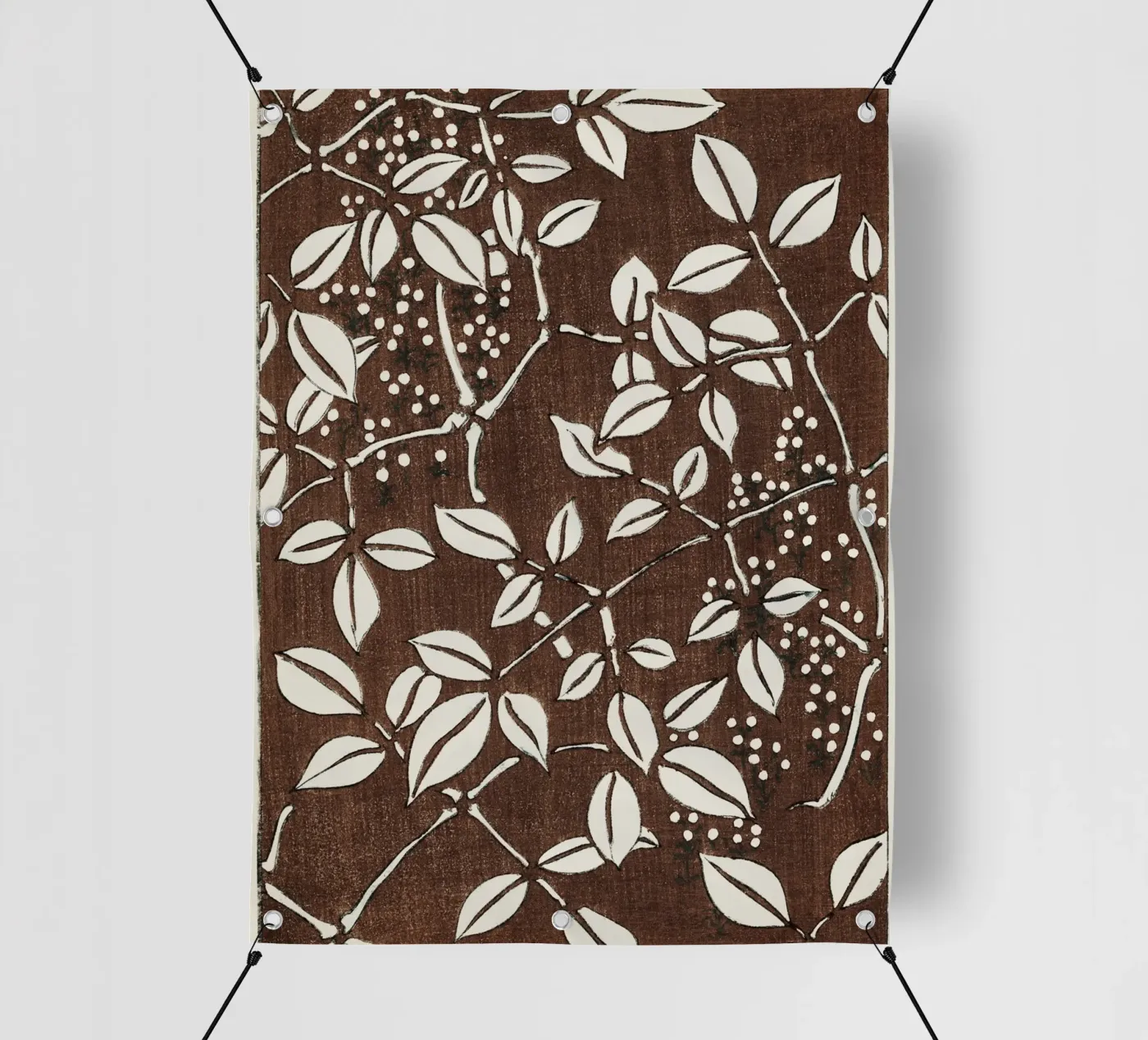 Leaf pattern telo in pvc da vintageshop