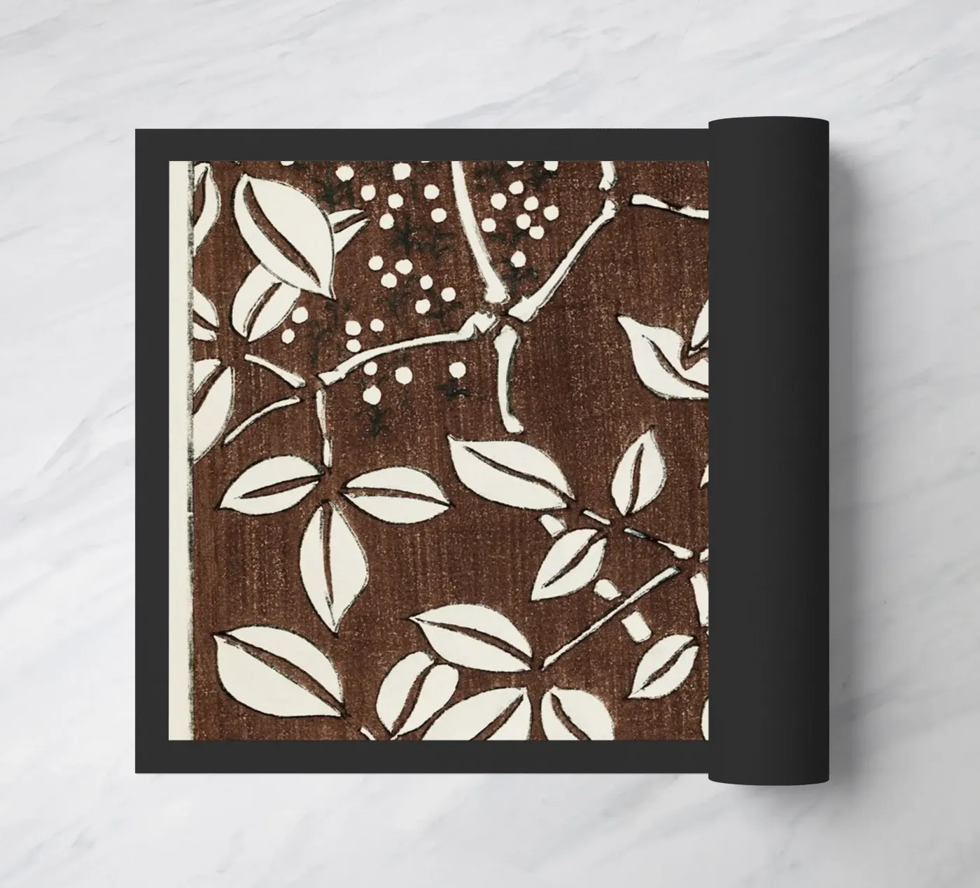 Leaf pattern paillasson de vintageshop