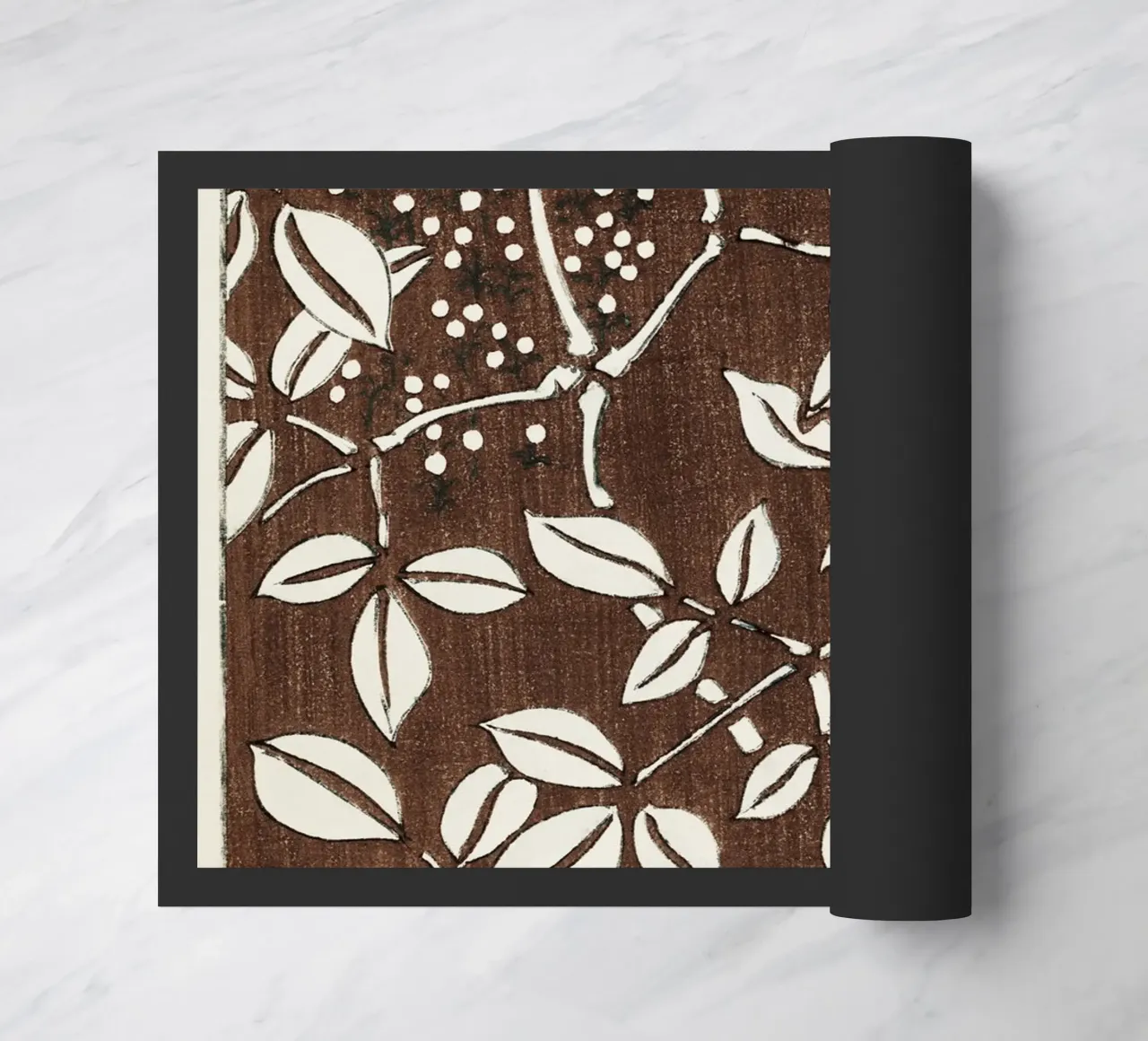 Leaf pattern zerbino da vintageshop