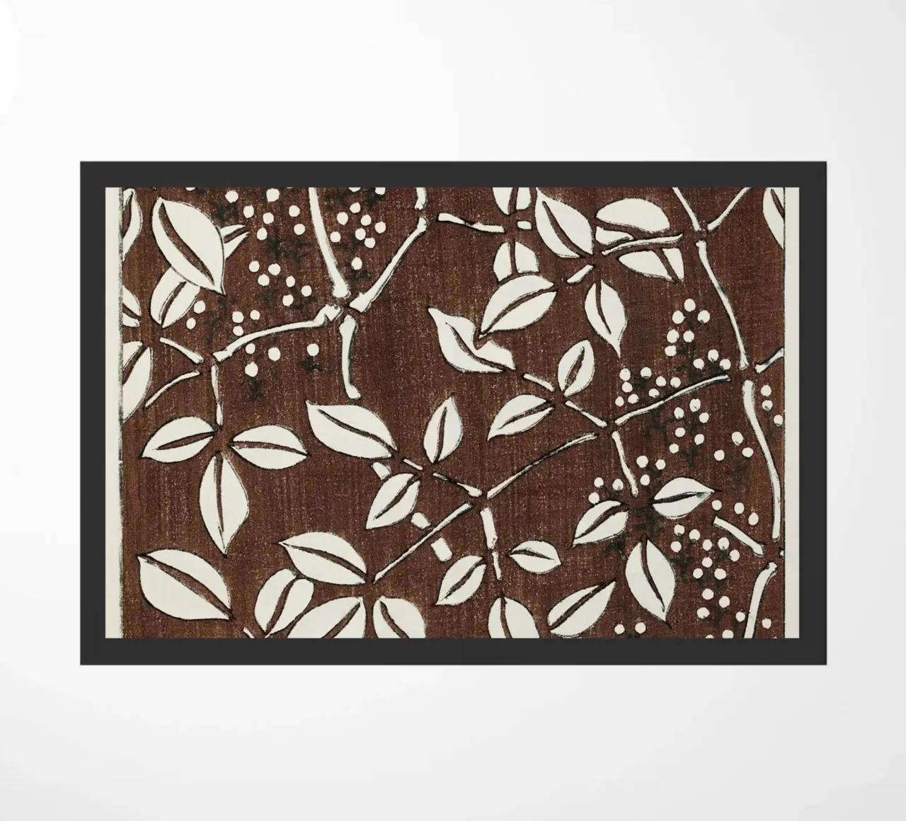 Leaf pattern deurmat van vintageshop