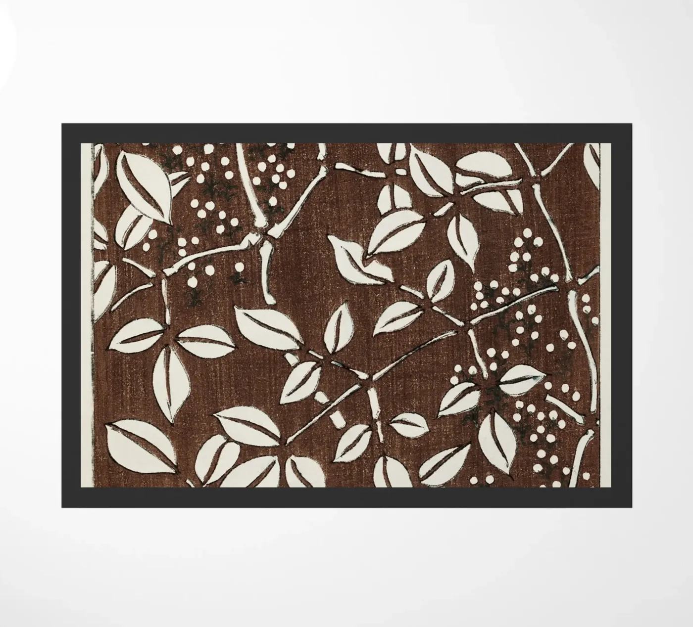Leaf pattern paillasson de vintageshop