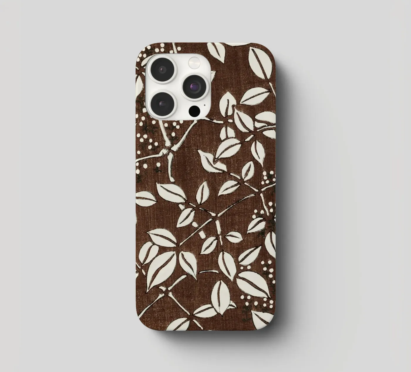Leaf pattern iphone case by vintageshop