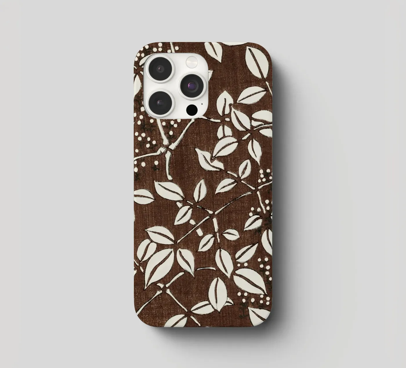Leaf pattern iphone case by vintageshop