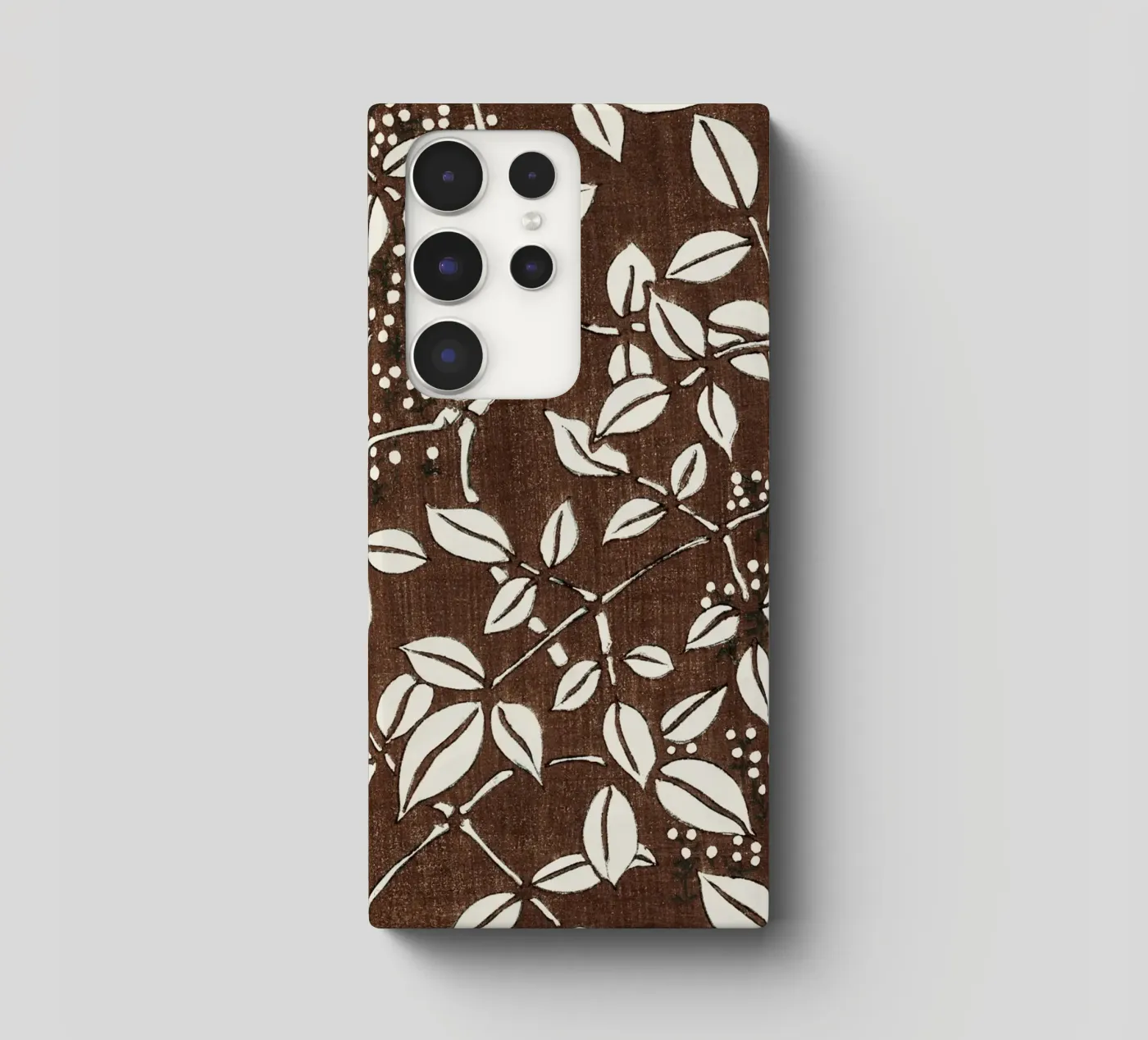Leaf pattern samsung phone case by vintageshop