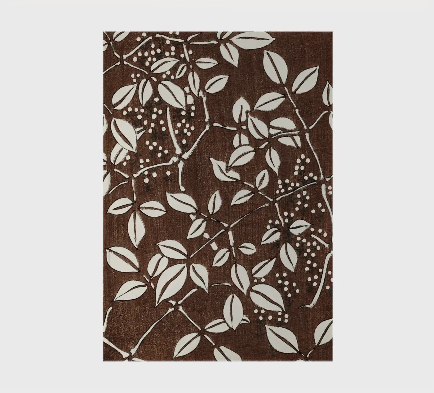 Leaf pattern notitieboek van vintageshop