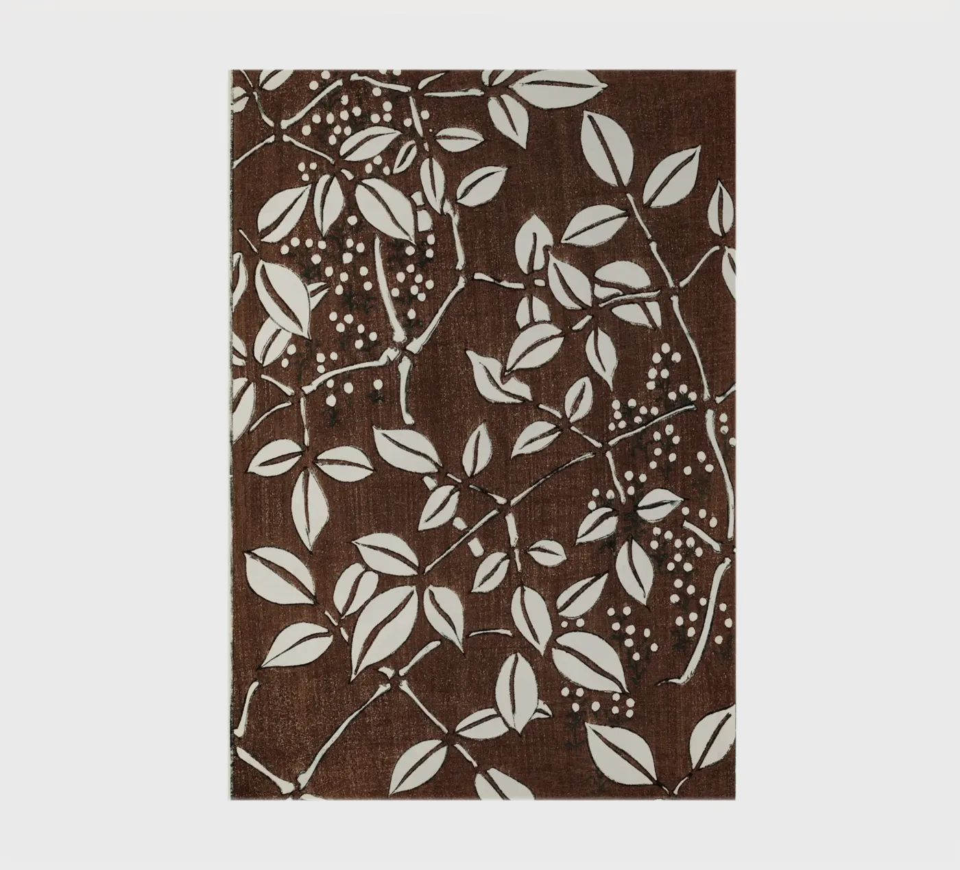 Leaf pattern notitieboek van vintageshop