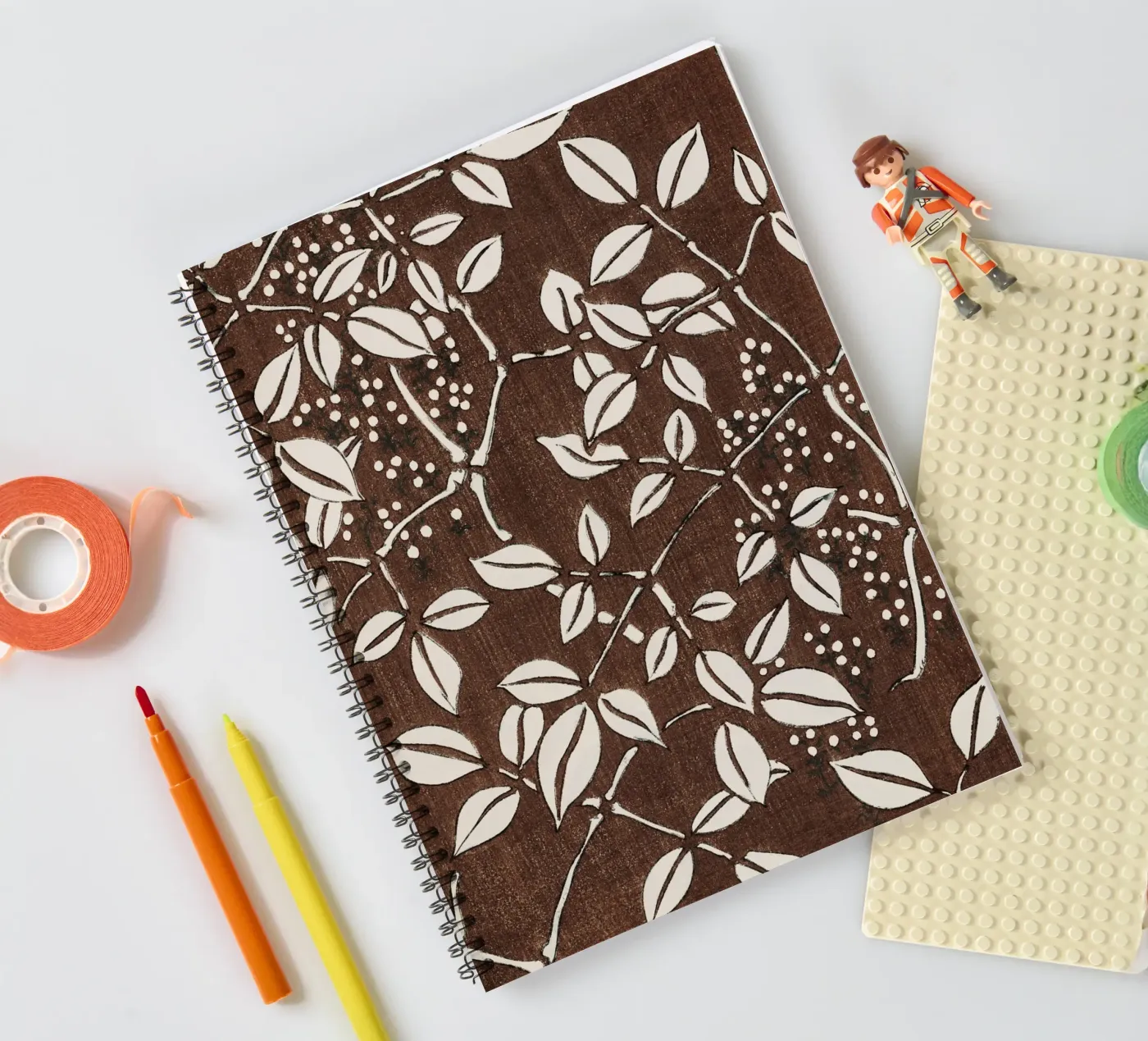 Leaf pattern Ringbuch von vintageshop