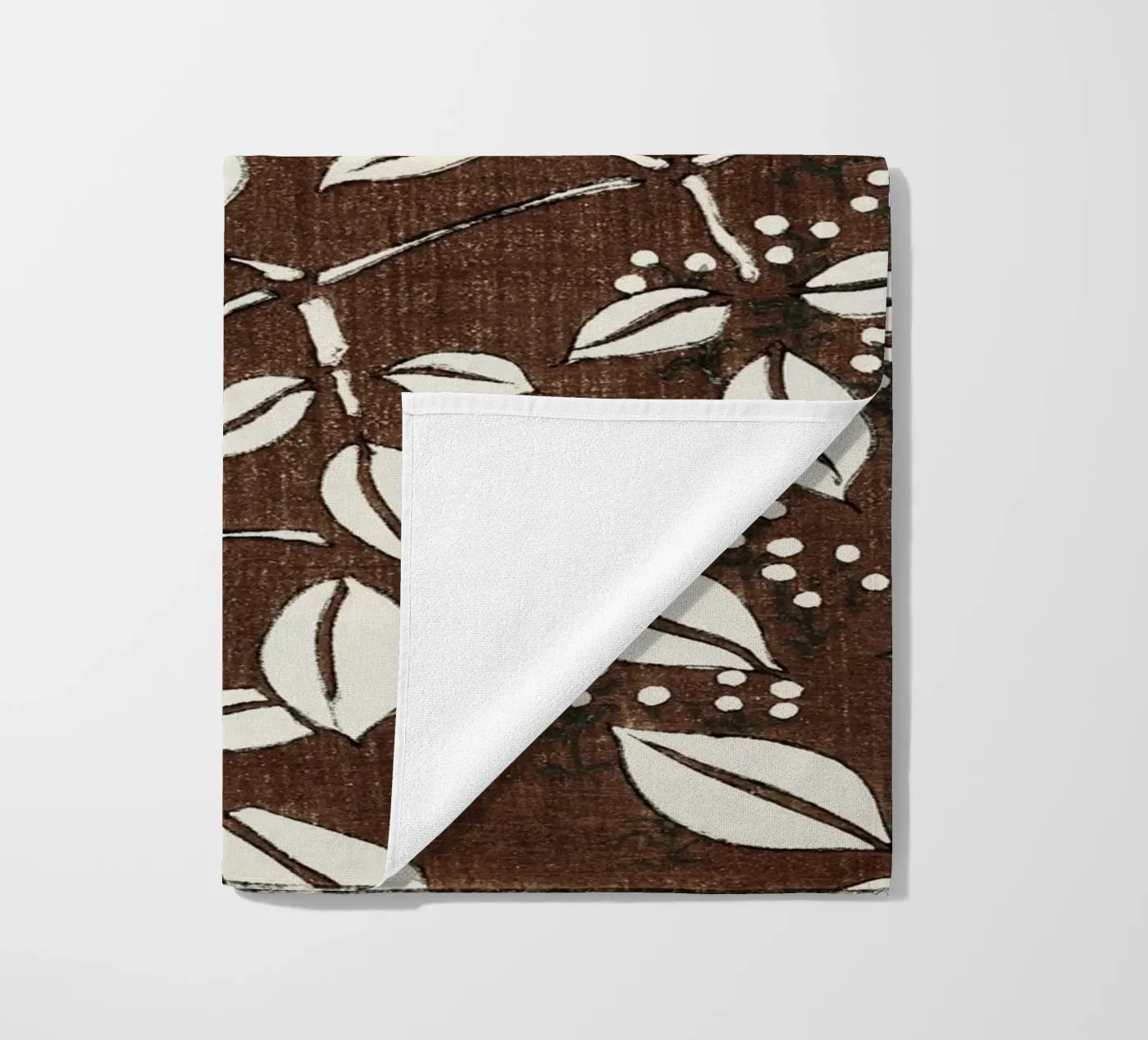 Leaf pattern serviette de plage de vintageshop