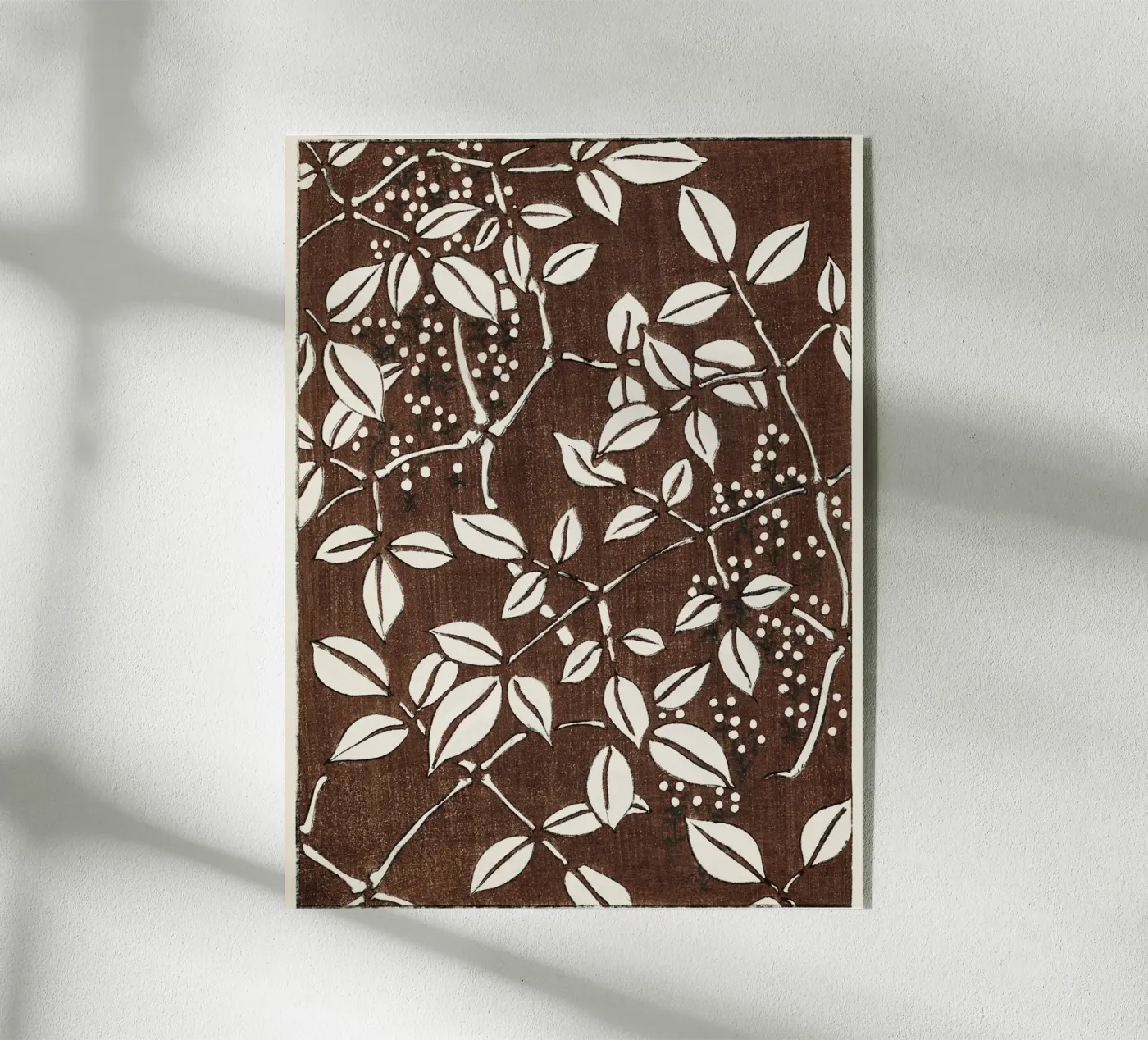 Leaf pattern acrylic glass by vintageshop
