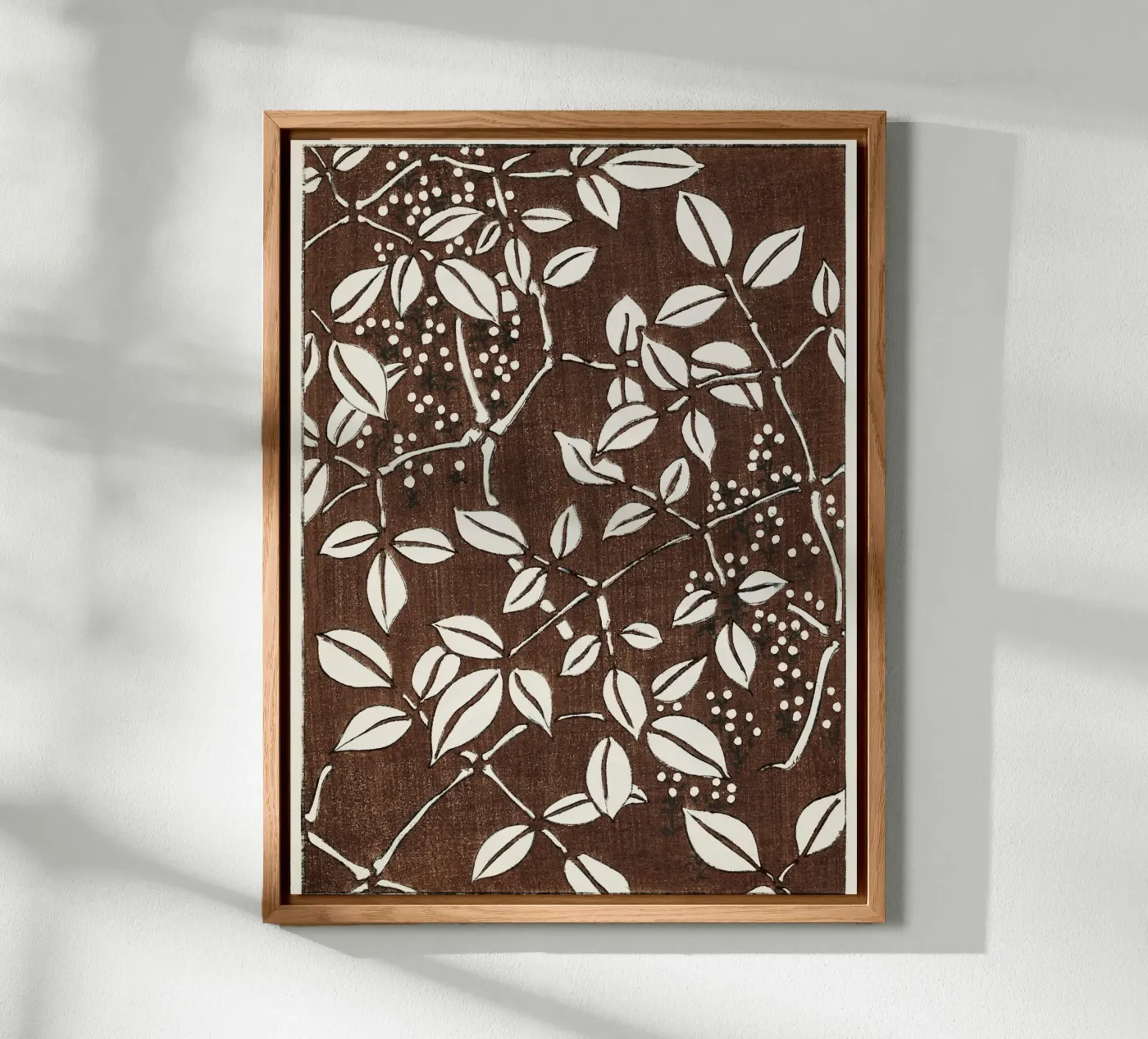 Leaf pattern forex-plaat van vintageshop