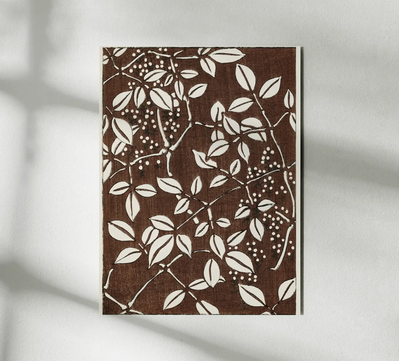 Leaf pattern forex-plaat van vintageshop