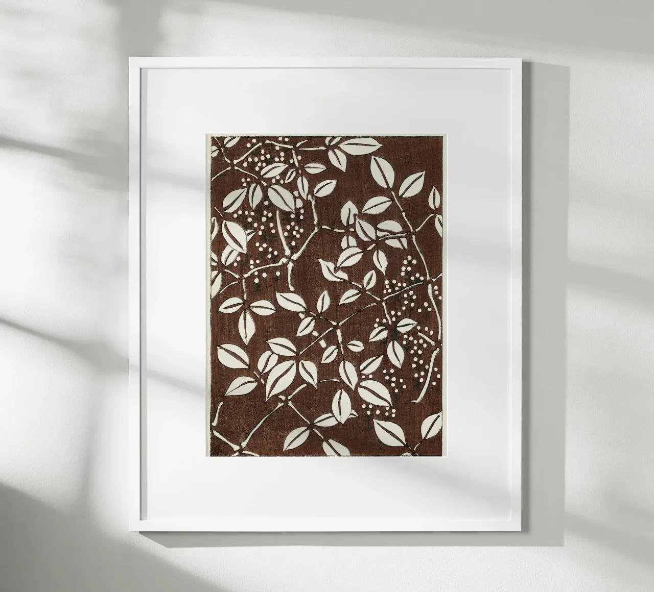 Leaf pattern poster da vintageshop