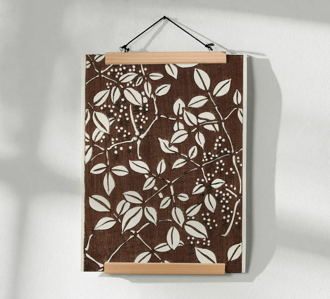 Leaf pattern poster da vintageshop