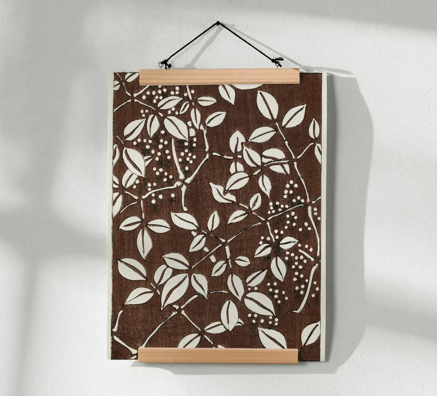 Leaf pattern poster van vintageshop