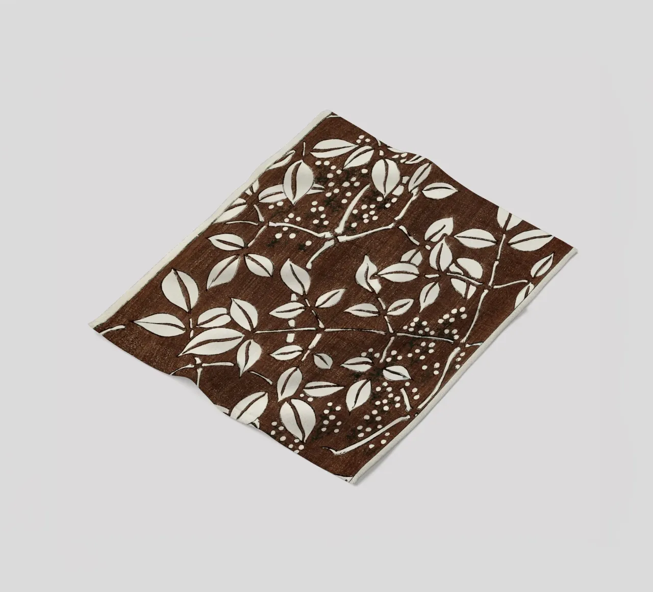 Leaf pattern coperta in pile da vintageshop