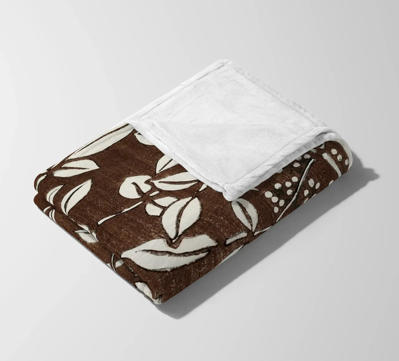 Leaf pattern coperta in pile da vintageshop