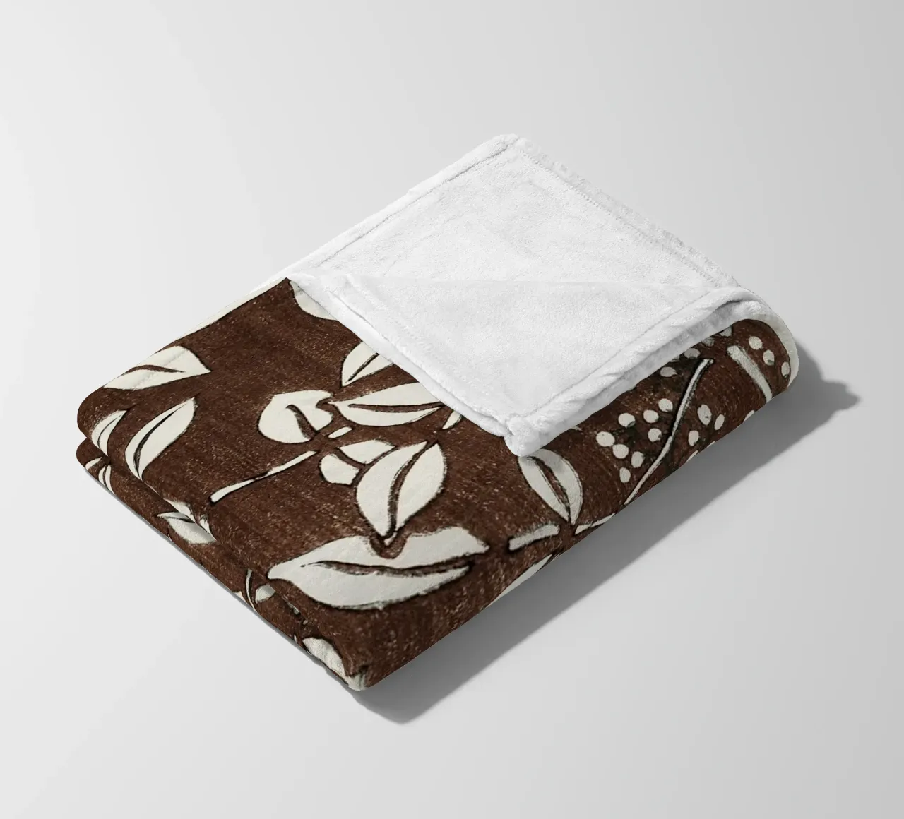 Leaf pattern Fleecedecke von vintageshop