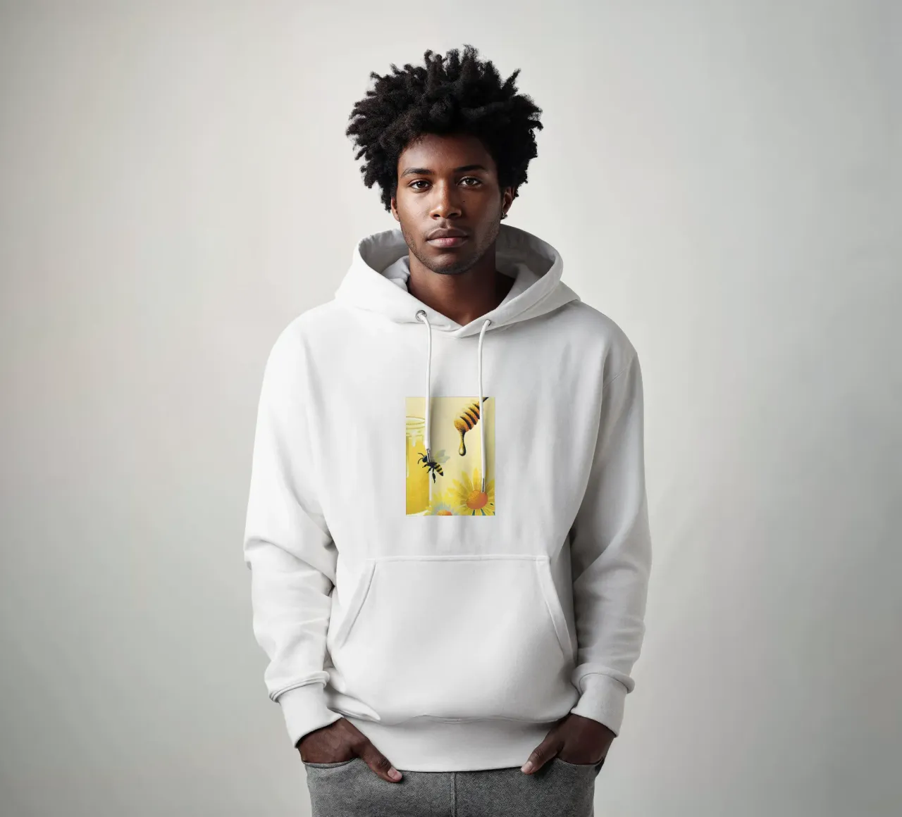 Miele e api felpa con cappuccio da SOUL SHOP