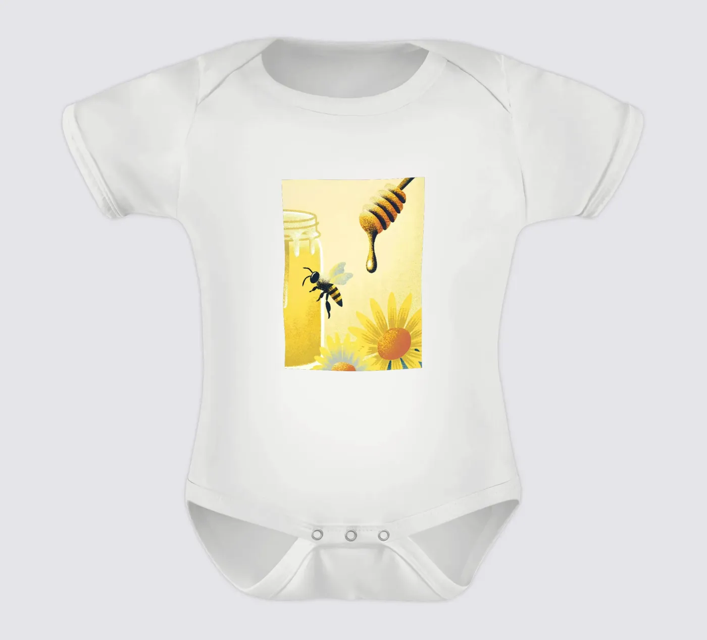 Miele e api body neonato maniche corte da SOUL SHOP