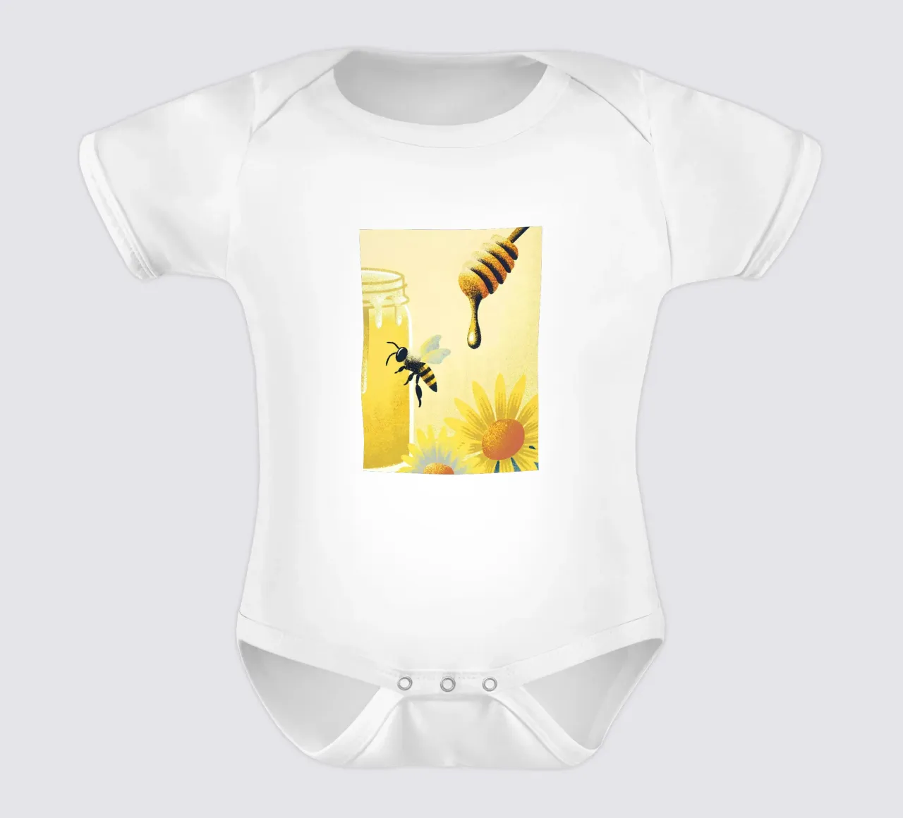 Miele e api body neonato maniche corte da SOUL SHOP