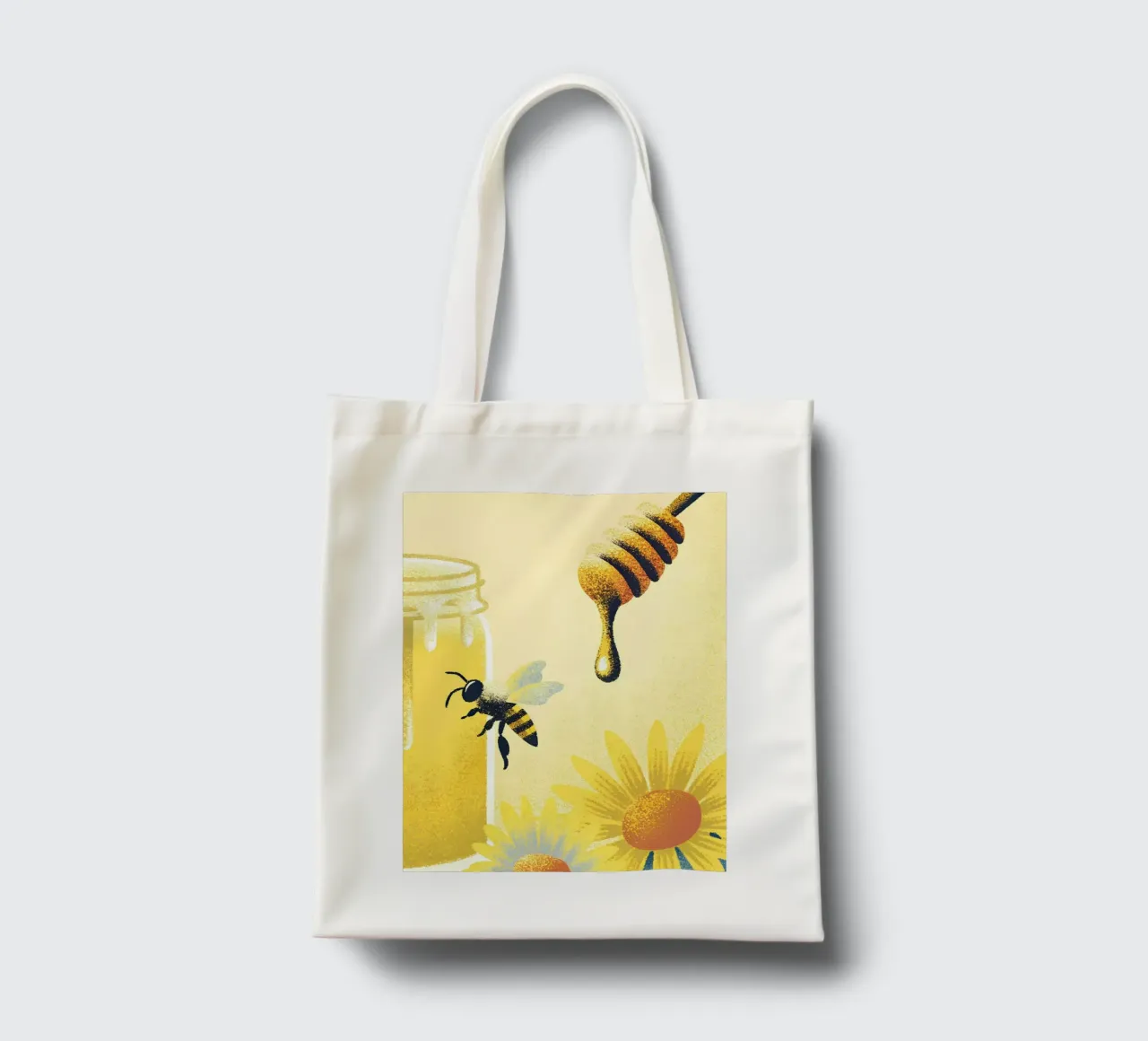 Miele e api borsa in juta da SOUL SHOP