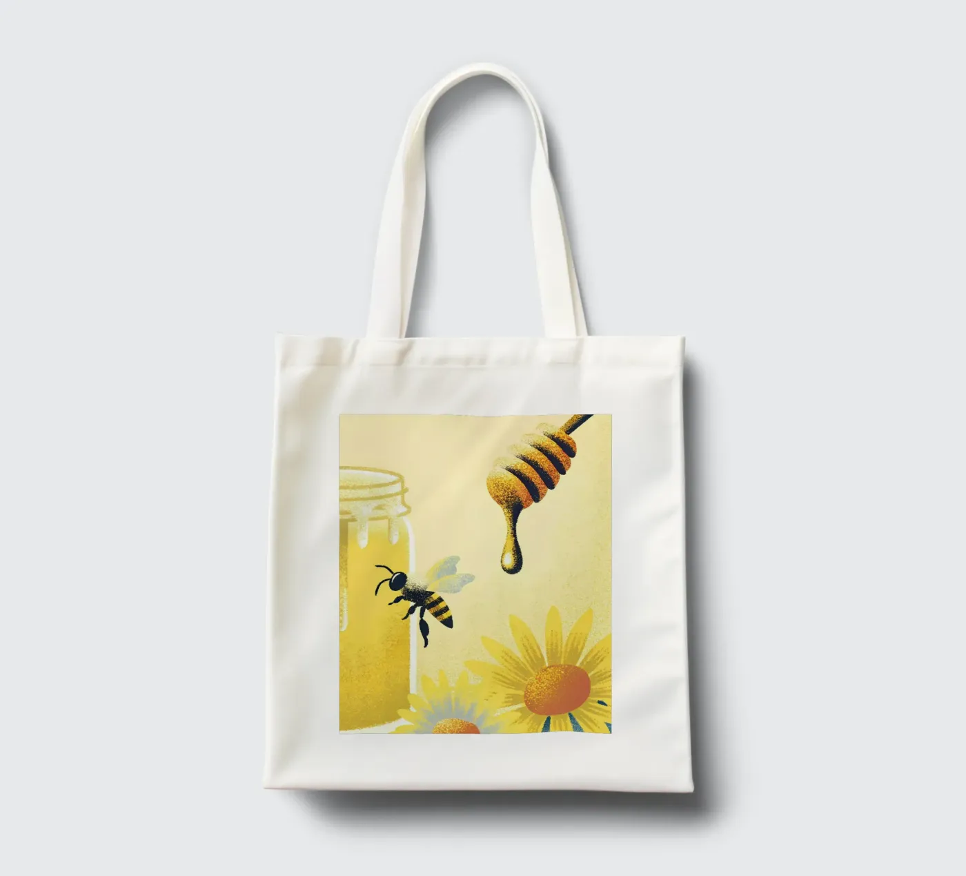 Miele e api borsa in juta da SOUL SHOP