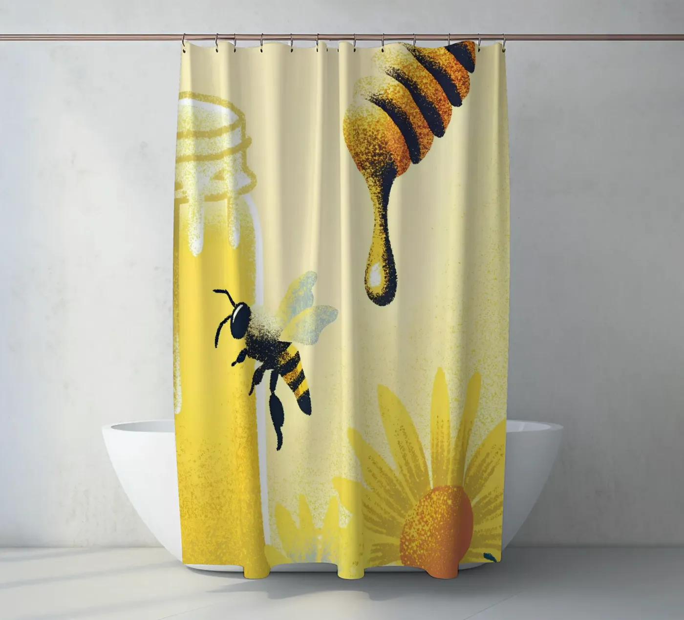 Miele e api tenda da doccia da SOUL SHOP