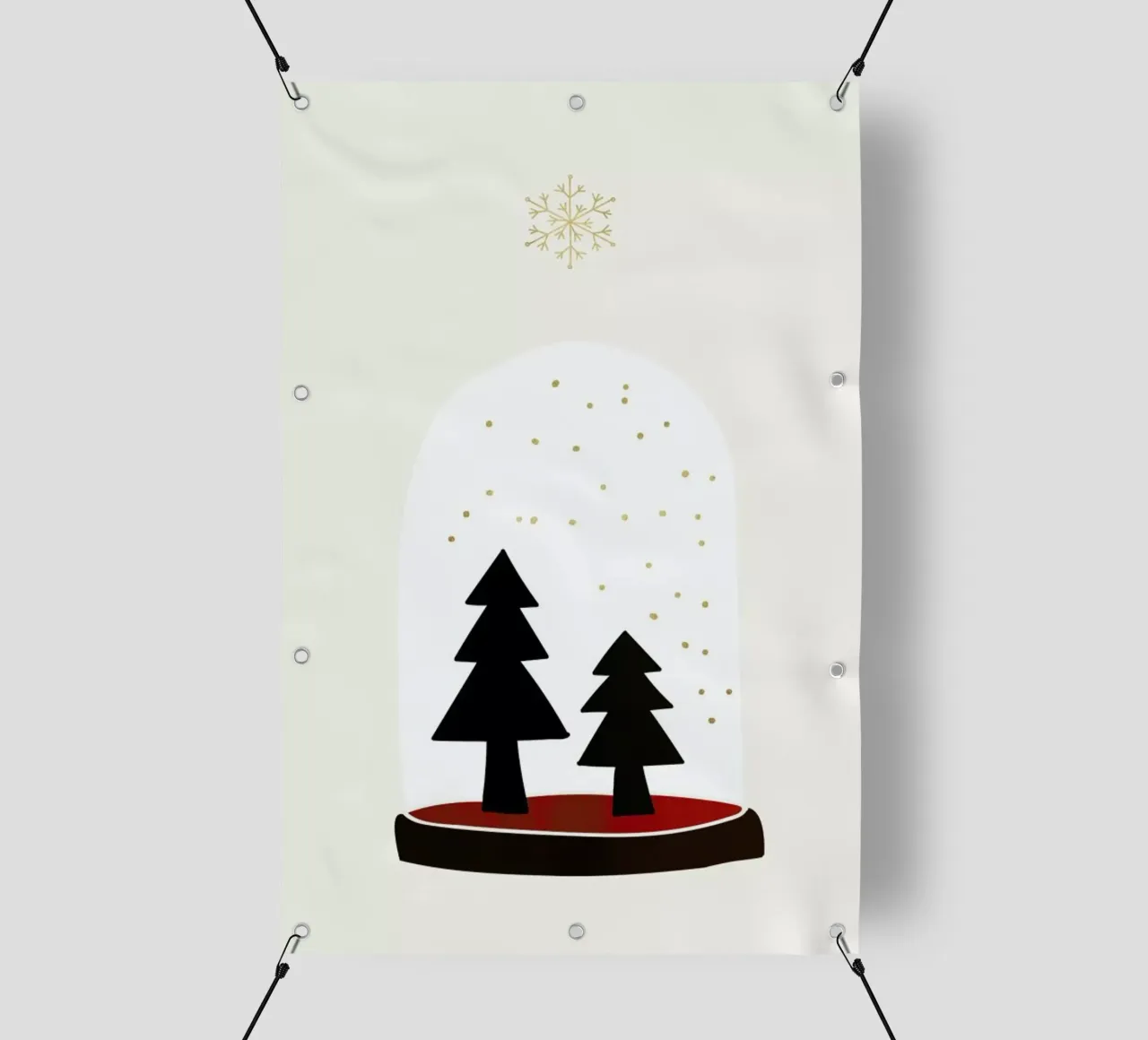 Dancing Snowflakes telo in pvc da Kubistika