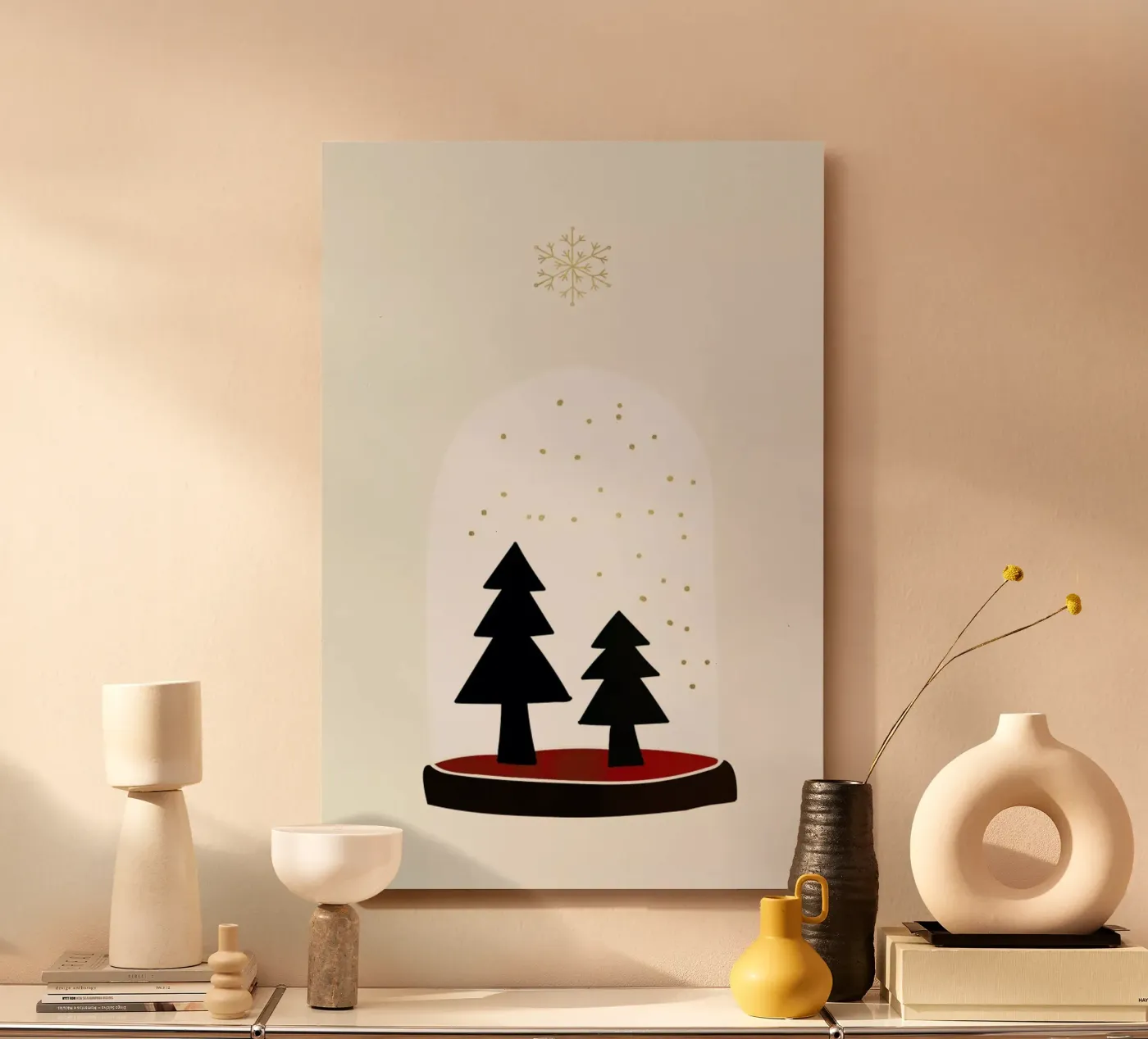 Dancing Snowflakes pannello forex da Kubistika