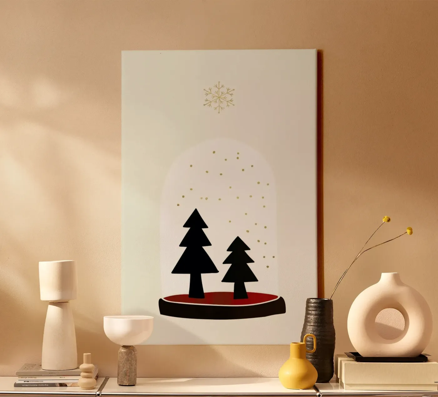 Dancing Snowflakes tela da Kubistika