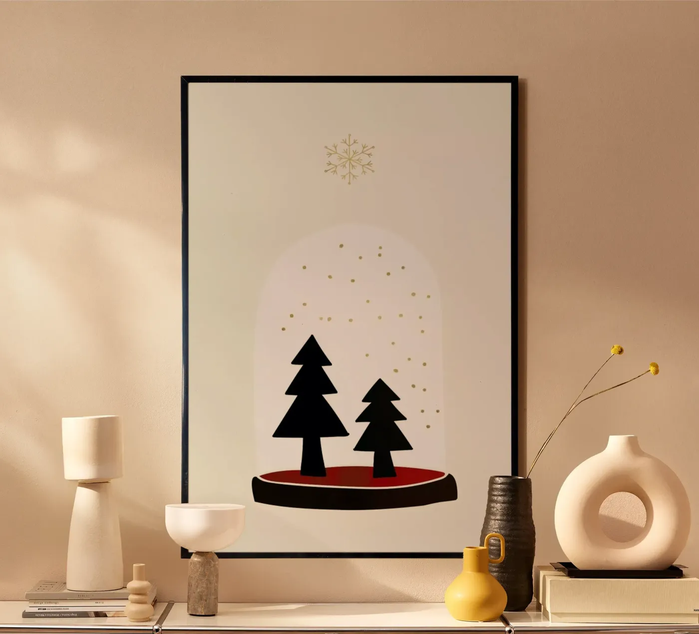 Dancing Snowflakes poster da Kubistika